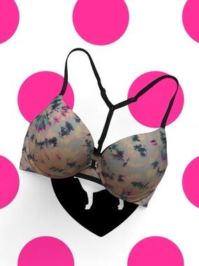 Victoria’s Secret PINK • Tiedye Front Clasp Push-Up Sports Bra - SIZE - 32D